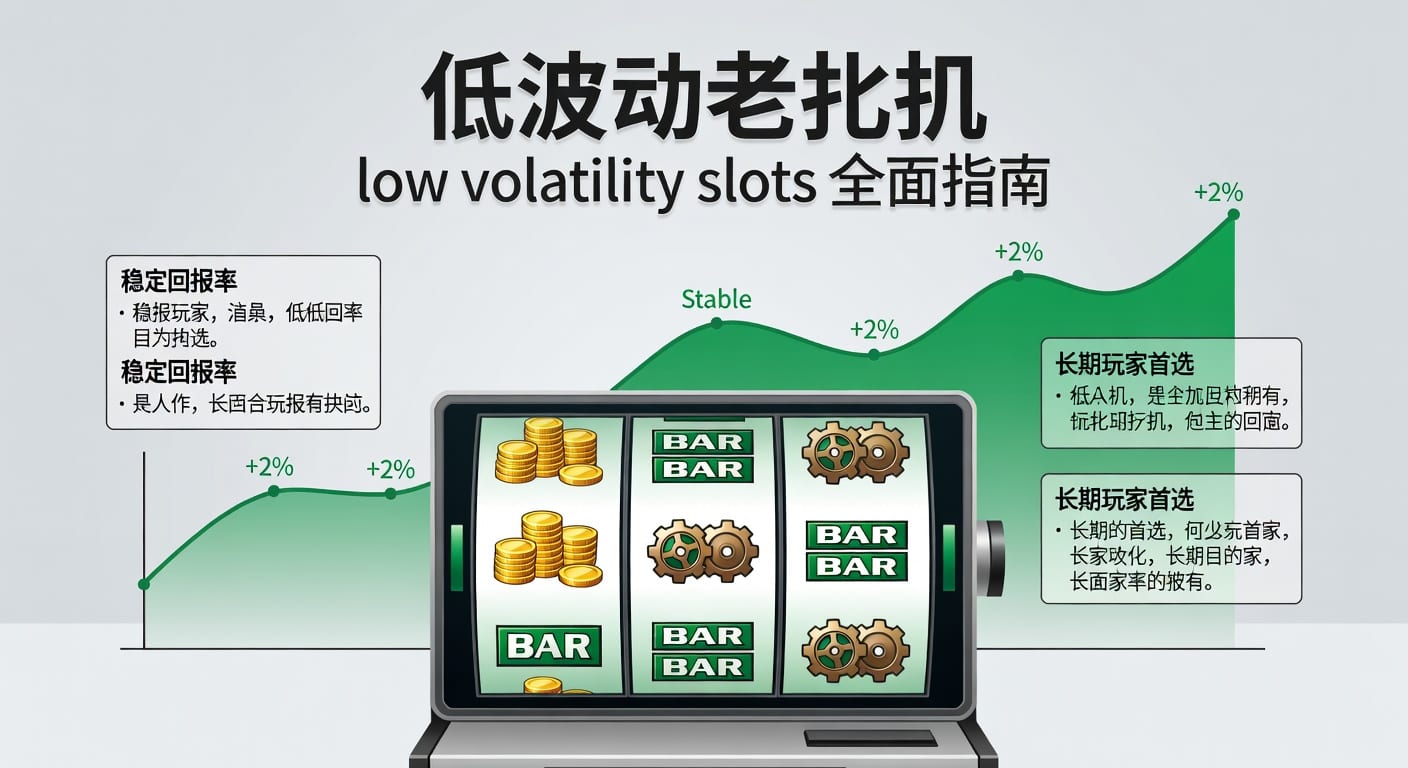 低波动老虎机 low volatility slots：2026年玩法与选机指南