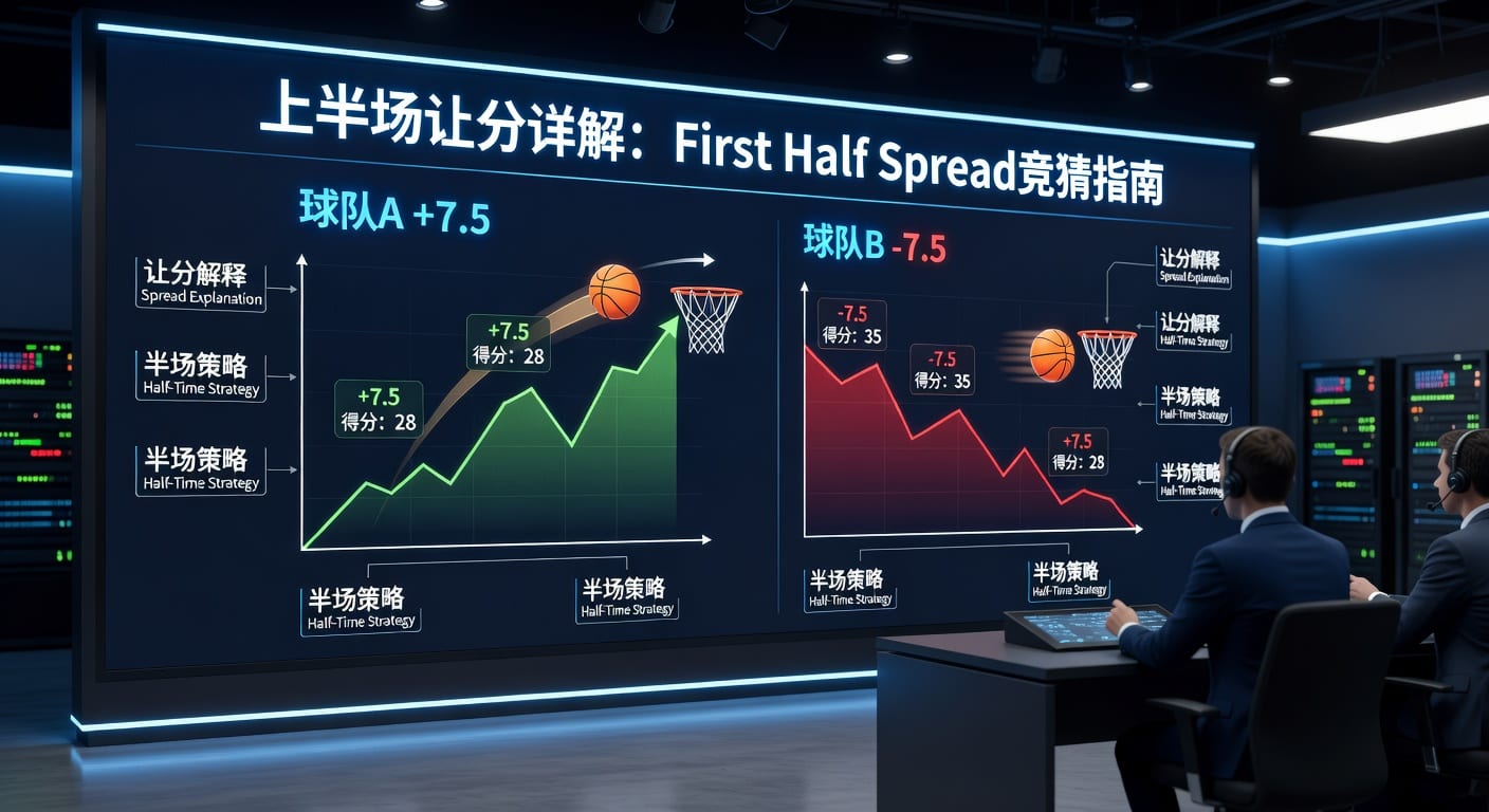 上半场让分 first half spread 解析：投注技巧与临场判断